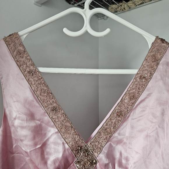 Baby pink beaded y2k top - Picture 2 of 3
